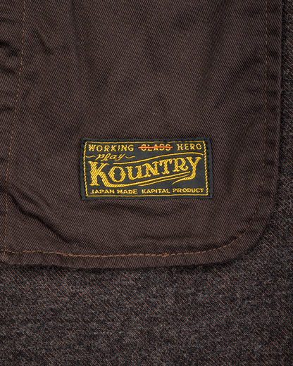 Kapital Twill Aging-Wool CAVALIER Coat - Brown - Standard & Strange