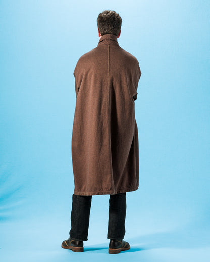 Kapital Twill Aging-Wool CAVALIER Coat - Brown - Standard & Strange