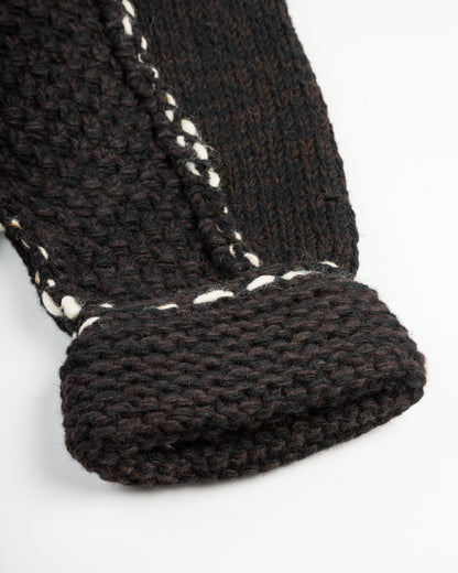 Kapital Wool Hand Knit Cowichan G-Jacke - Black F - Standard & Strange