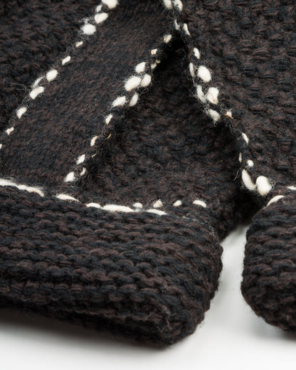 Kapital Wool Hand Knit Cowichan G-Jacke - Black F - Standard & Strange