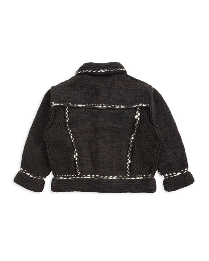 Kapital Wool Hand Knit Cowichan G-Jacke - Black F - Standard & Strange