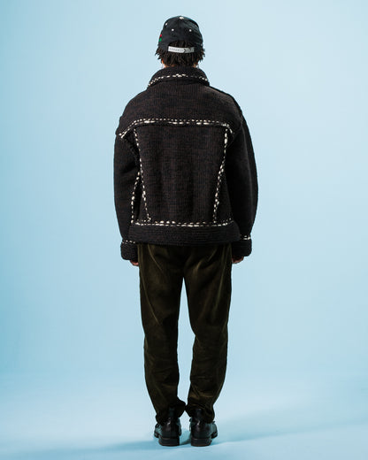 Kapital Wool Hand Knit Cowichan G-Jacke - Black F - Standard & Strange