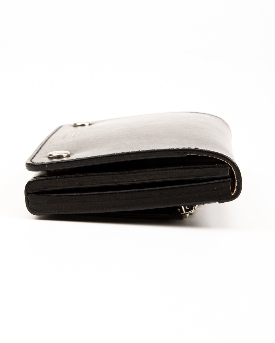 Middle Trucker Wallet - Black Bridle – Standard & Strange