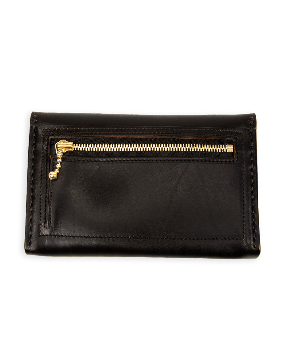 Middle Trucker Wallet - Black Maryam Horsebutt – Standard & Strange