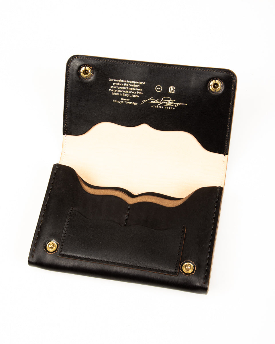 Middle Trucker Wallet - Black Maryam Horsebutt – Standard & Strange