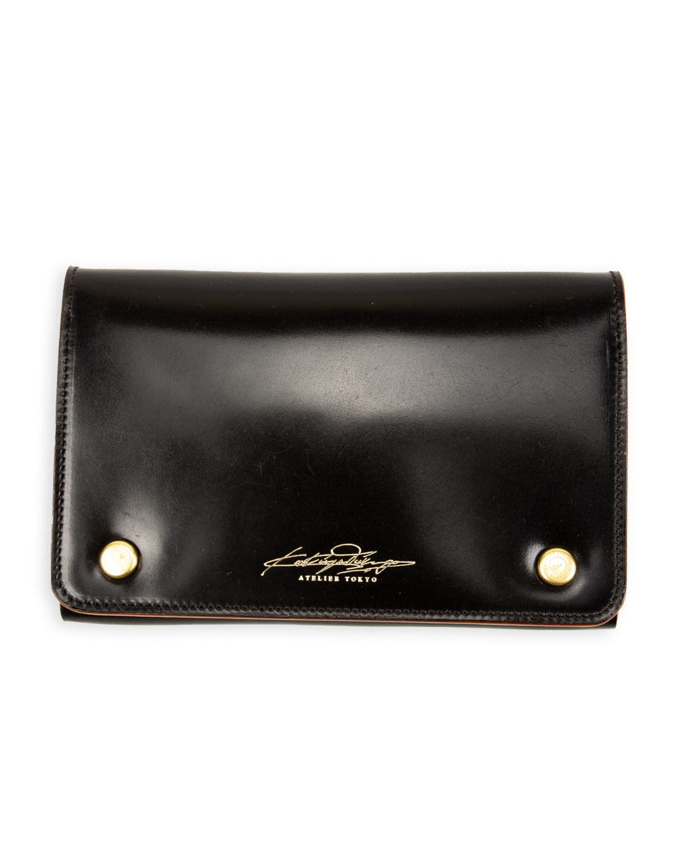 Middle Trucker Wallet - Black Rocado Cordovan – Standard & Strange
