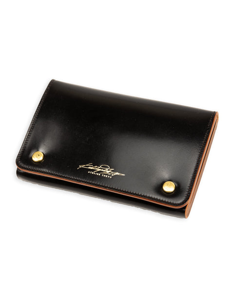 Middle Trucker Wallet - Black Rocado Cordovan – Standard & Strange