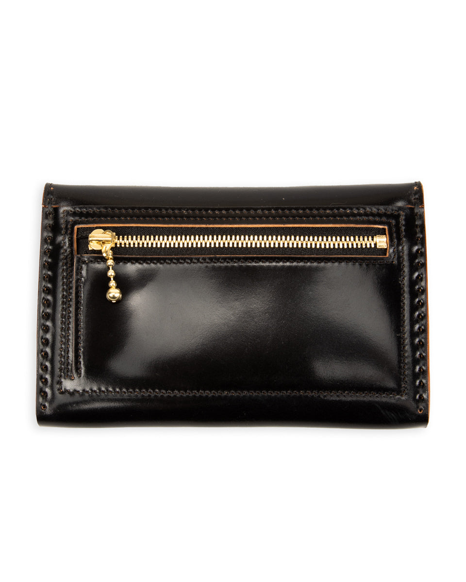 Middle Trucker Wallet - Black Rocado Cordovan – Standard & Strange