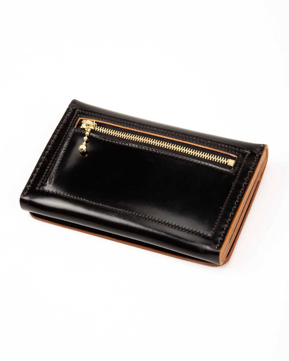 Middle Trucker Wallet - Black Rocado Cordovan – Standard & Strange