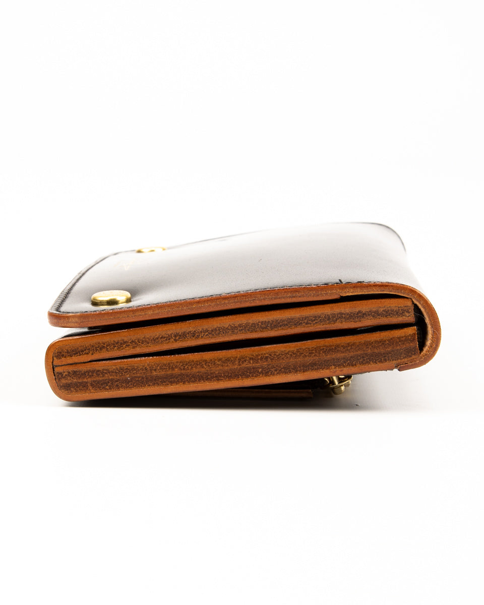 Middle Trucker Wallet - Black Rocado Cordovan – Standard & Strange