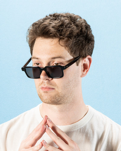 Lowercase Eyewear Hudson Sunglass - Black - Standard & Strange