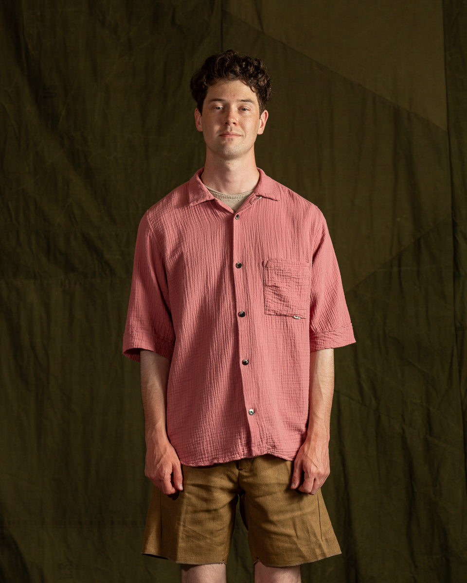 MATiAS Hana Shirt - Bara Salmon/Rose Double Gauze - Standard & Strange