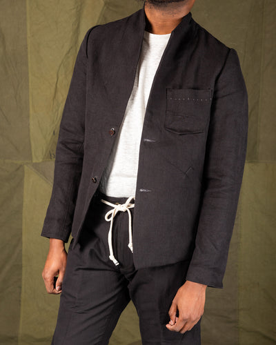 MATiAS Anacapa Blazer - Kurai Black Hemp Canvas - Standard & Strange