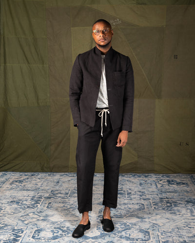 MATiAS Anacapa Blazer - Kurai Black Hemp Canvas - Standard & Strange