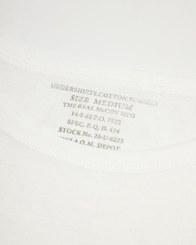 The Real McCoy's Undershirt, Cotton, Summer - White - Standard & Strange