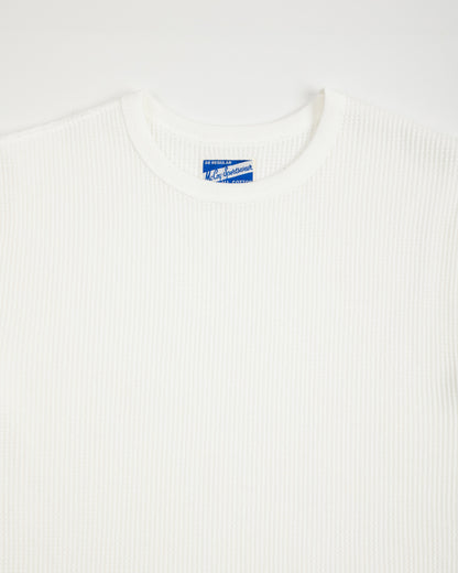 The Real McCoy's Waffle Thermal Shirt S/S - White - Standard & Strange