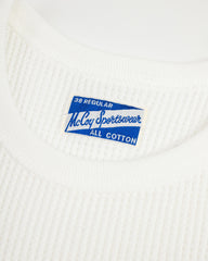 The Real McCoy's Waffle Thermal Shirt S/S - White - Standard & Strange