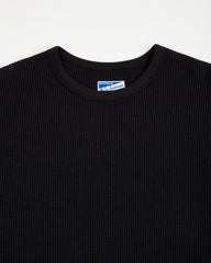 The Real McCoy's Waffle Thermal Shirt S/S - Black - Standard & Strange