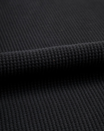The Real McCoy's Waffle Thermal Shirt S/S - Black - Standard & Strange
