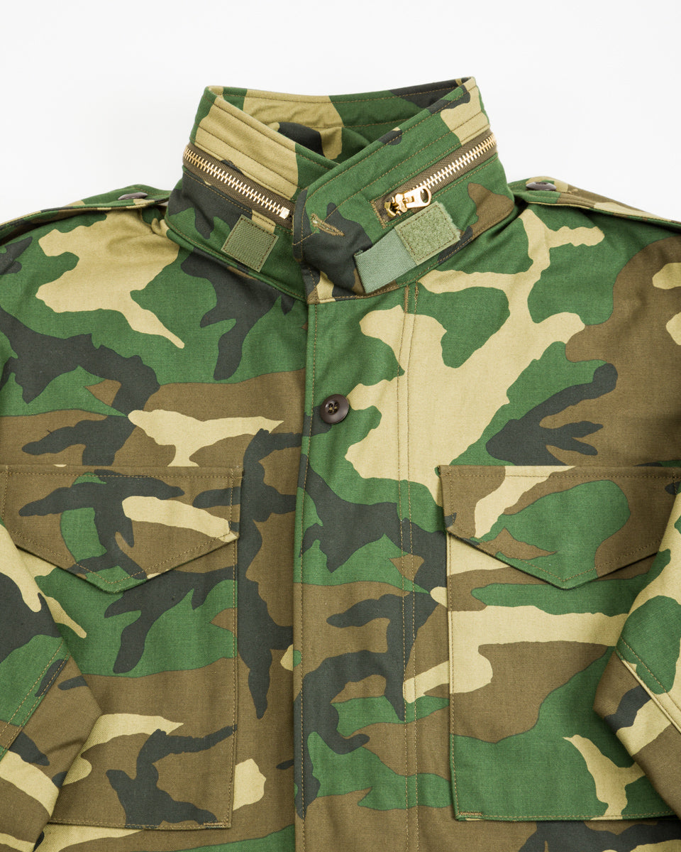 The Real McCoy's Coat, Man's, Field, M-65 / Woodland Pattern