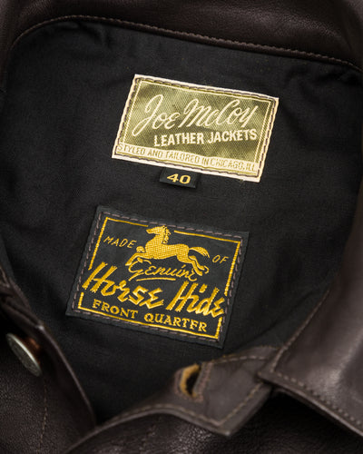 The Real McCoy's Type I Leather Jacket - Black - Standard & Strange