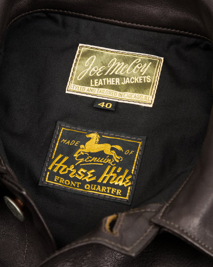 The Real McCoy's Type I Leather Jacket - Black - Standard & Strange