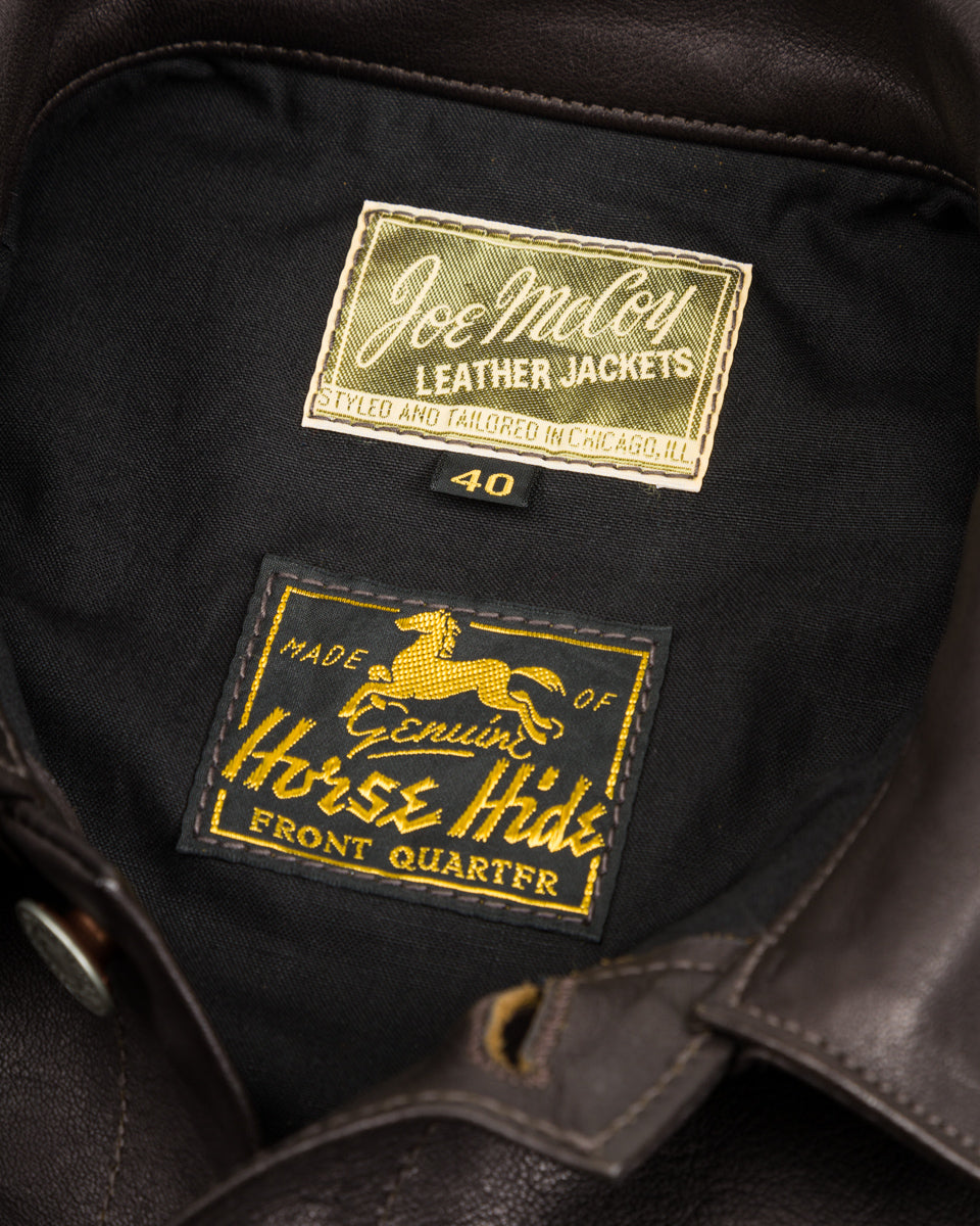 The Real McCoy's Type I Leather Jacket - Black - Standard & Strange