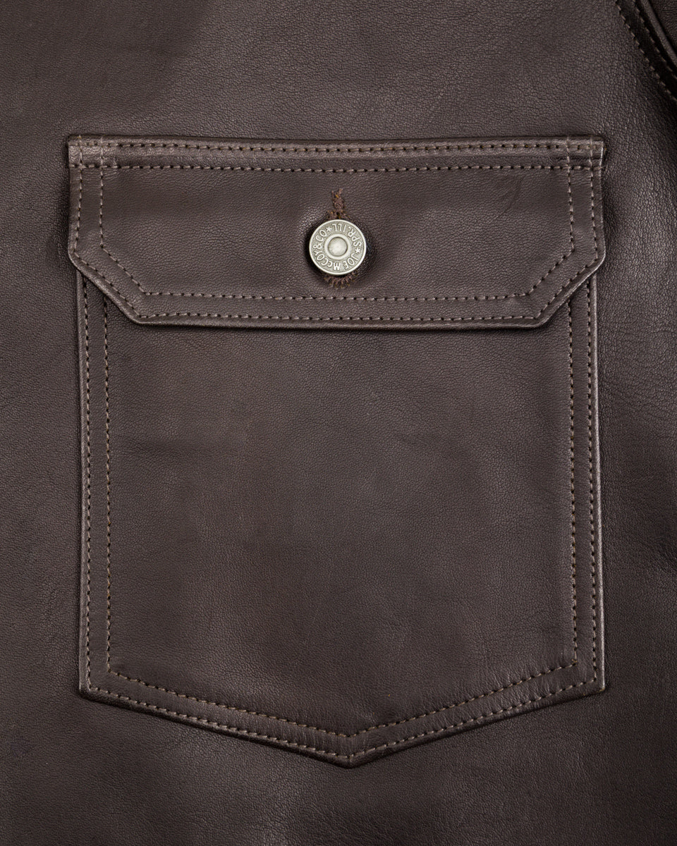 The Real McCoy's Type I Leather Jacket - Black - Standard & Strange