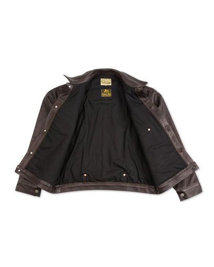 The Real McCoy's Type I Leather Jacket - Black - Standard & Strange
