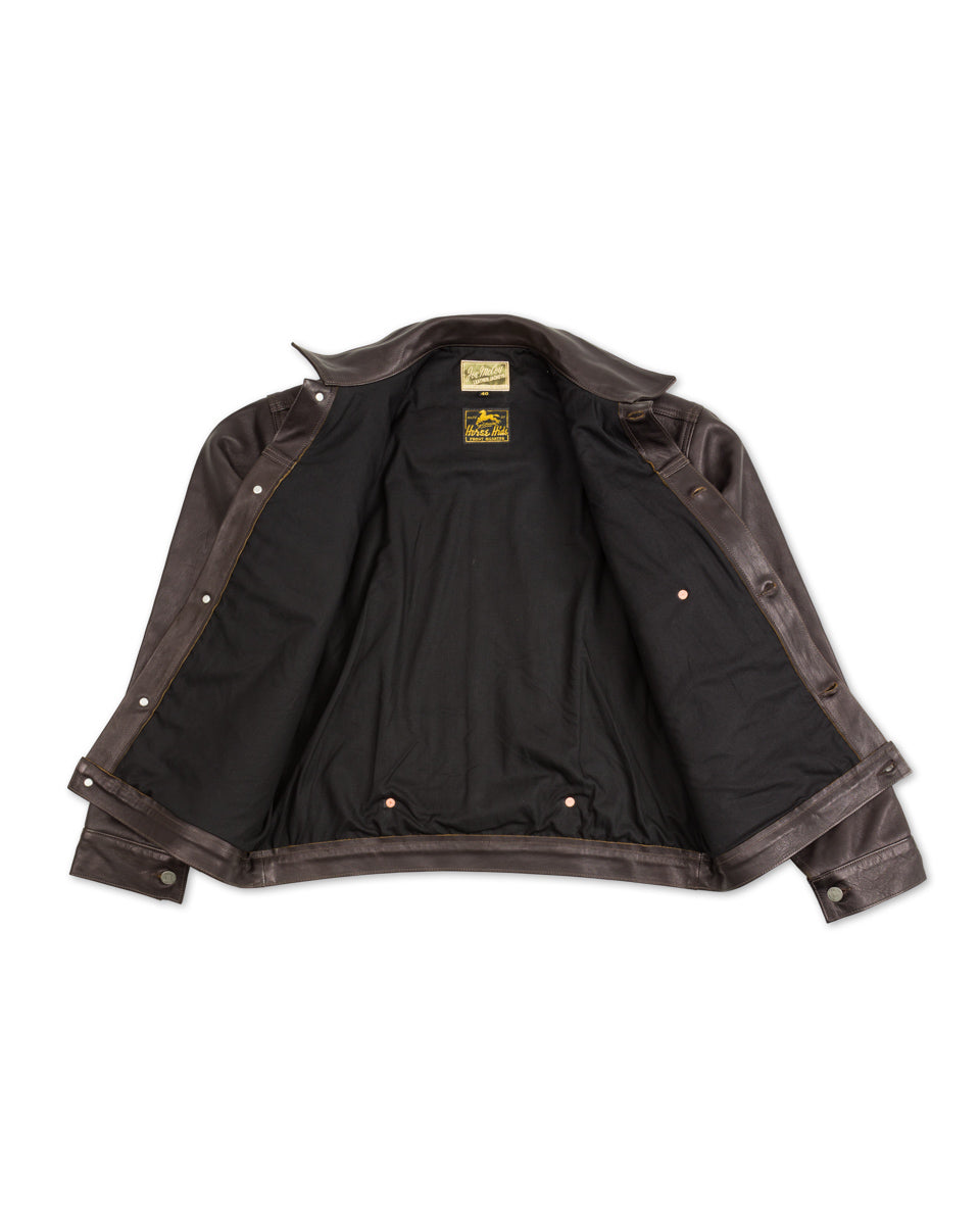 The Real McCoy's Type I Leather Jacket - Black - Standard & Strange
