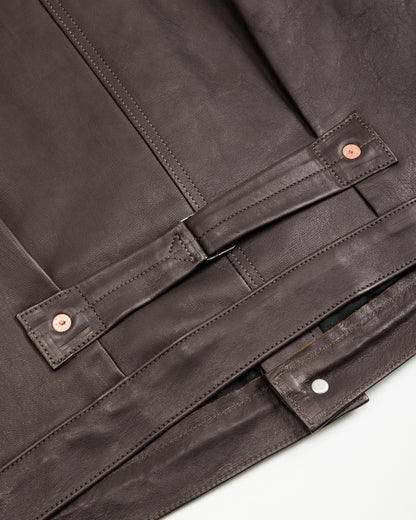 The Real McCoy's Type I Leather Jacket - Black - Standard & Strange