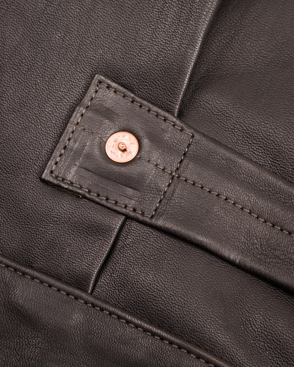 The Real McCoy's Type I Leather Jacket - Black - Standard & Strange
