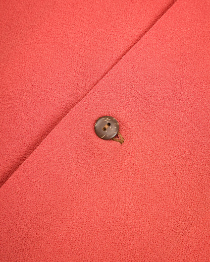 The Real McCoy's Silk Rayon Open Collar Shirt - Orange - Standard & Strange