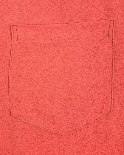 The Real McCoy's Silk Rayon Open Collar Shirt - Orange - Standard & Strange