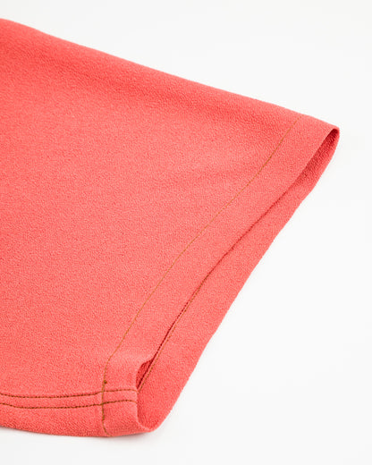 The Real McCoy's Silk Rayon Open Collar Shirt - Orange - Standard & Strange