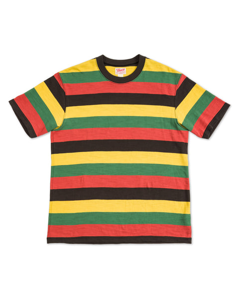 The Real McCoy's Buco Stripe Tee - Tricolor - Standard & Strange