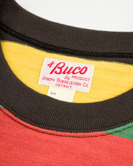 The Real McCoy's Buco Stripe Tee - Tricolor - Standard & Strange