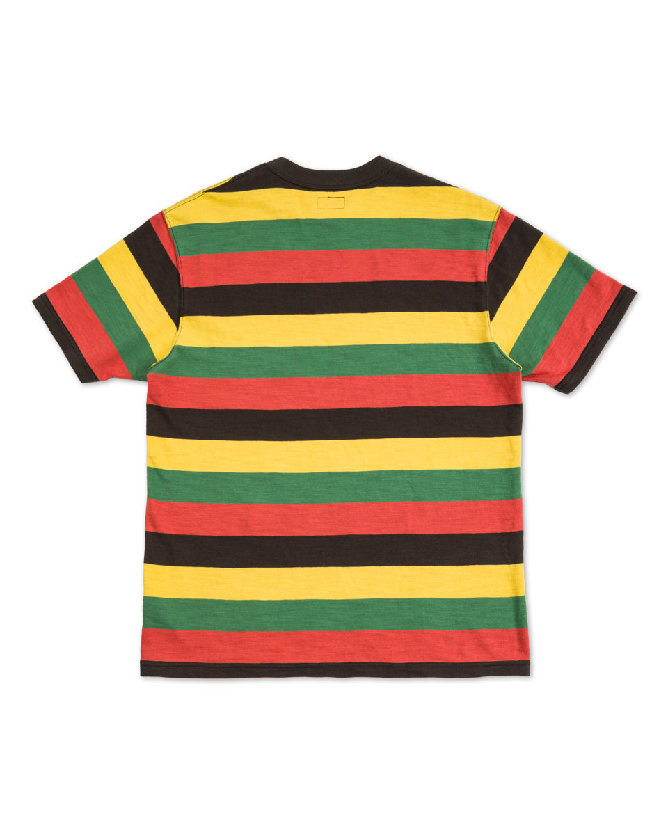 The Real McCoy's Buco Stripe Tee - Tricolor - Standard & Strange