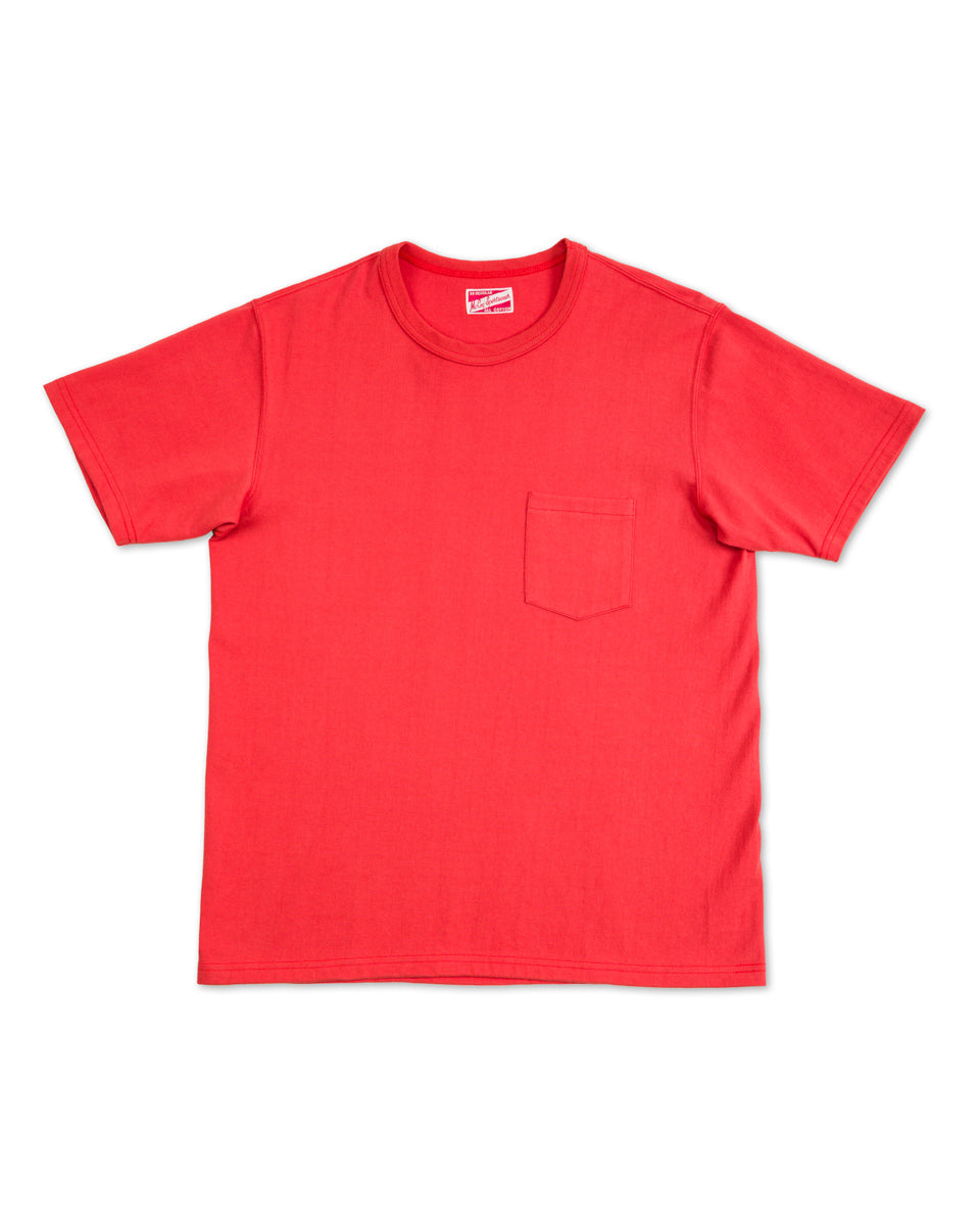 The Real McCoy's Joe McCoy Pocket Tee - Scarlet - Standard & Strange