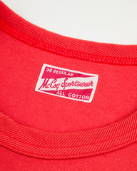 The Real McCoy's Joe McCoy Pocket Tee - Scarlet - Standard & Strange