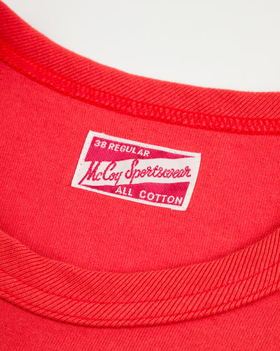 The Real McCoy's Joe McCoy Pocket Tee - Scarlet - Standard & Strange