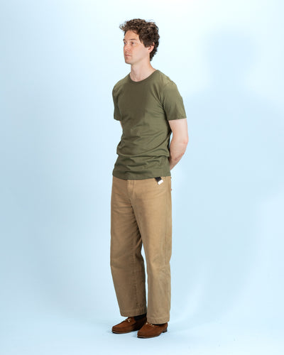Merz b. Schwanen 1950s Lightweight Loopwheeled Tee - Army - Standard & Strange