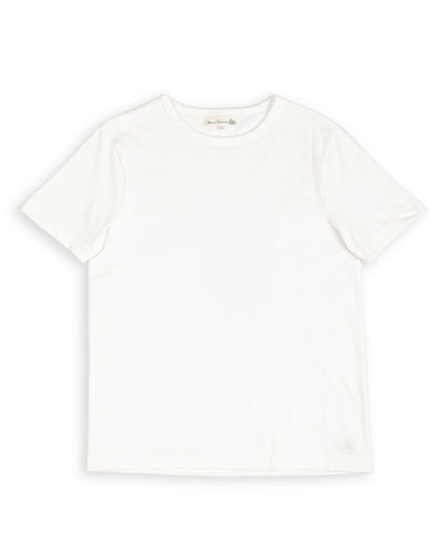 215 Loopwheeled Classic Fit Midweight Tee - White
