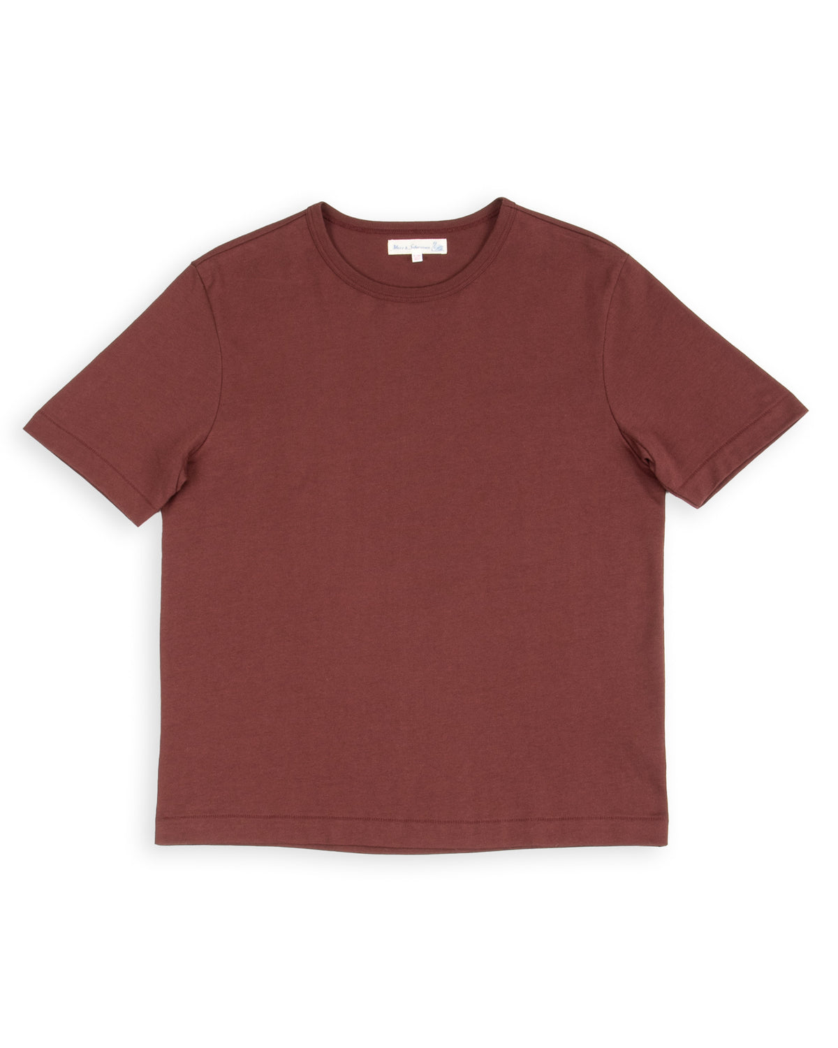 2M15C Cropped Vintage Machine Jersey T-Shirt - Burgundy
