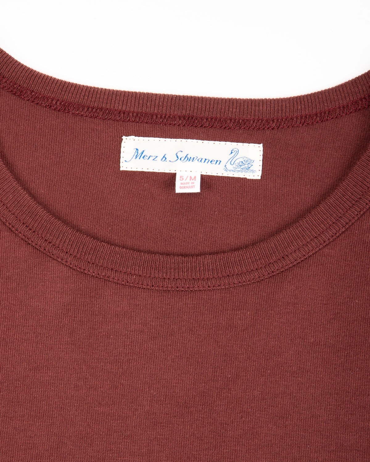 2M15C Cropped Vintage Machine Jersey T-Shirt - Burgundy