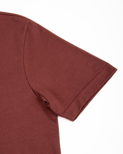 2M15C Cropped Vintage Machine Jersey T-Shirt - Burgundy