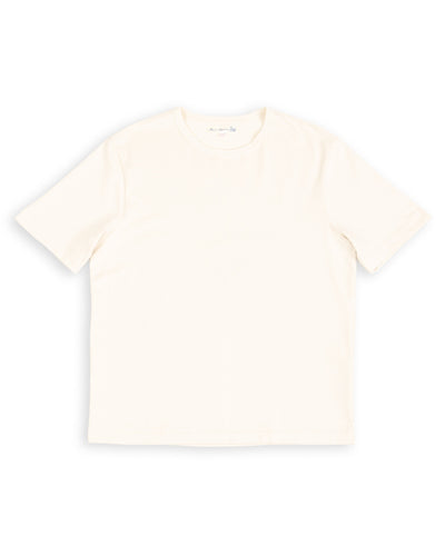 Merz b. Schwanen 2M15C Cropped Vintage Machine Jersey T-Shirt - Nature - Standard & Strange