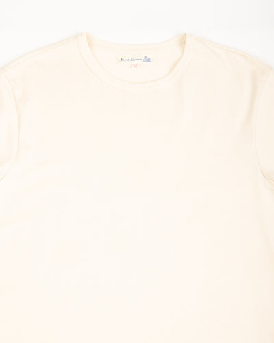 Merz b. Schwanen 2M15C Cropped Vintage Machine Jersey T-Shirt - Nature - Standard & Strange