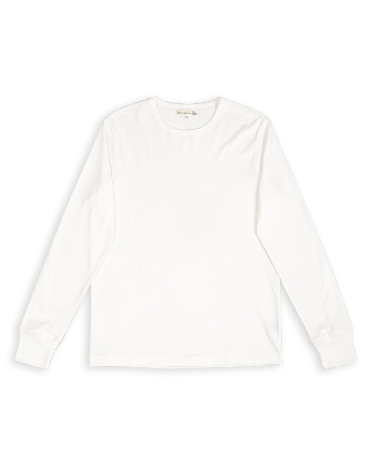 2M15LS Vintage Machine Refined Fit L/S - White