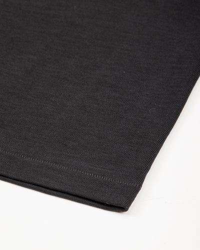 2S08 Loopwheeled Relaxed Fit Heavyweight L/S Henley - Charcoal